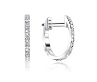 Silver Huggies Earring HO-1602